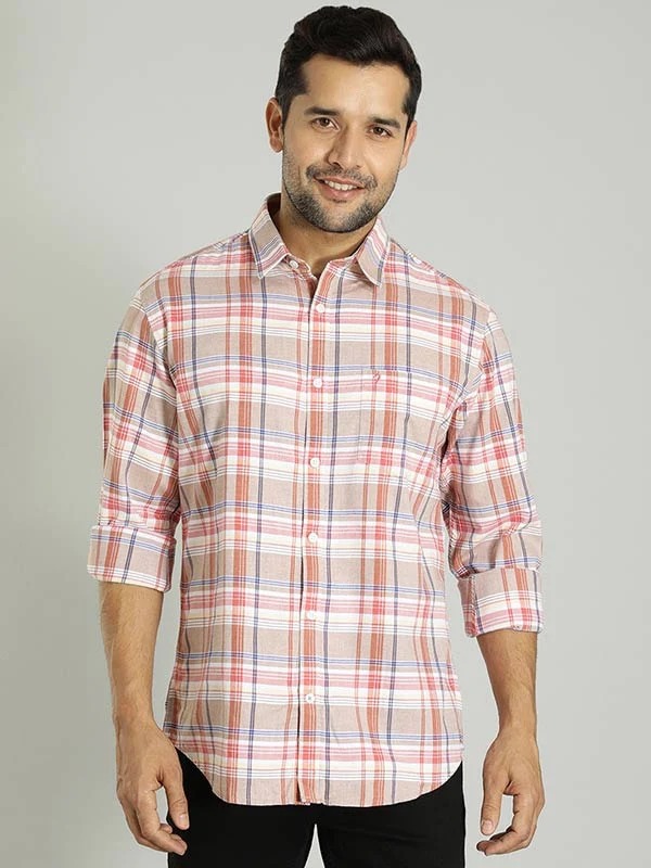 Indian Terrain Men Checkered Multicolor Shirt